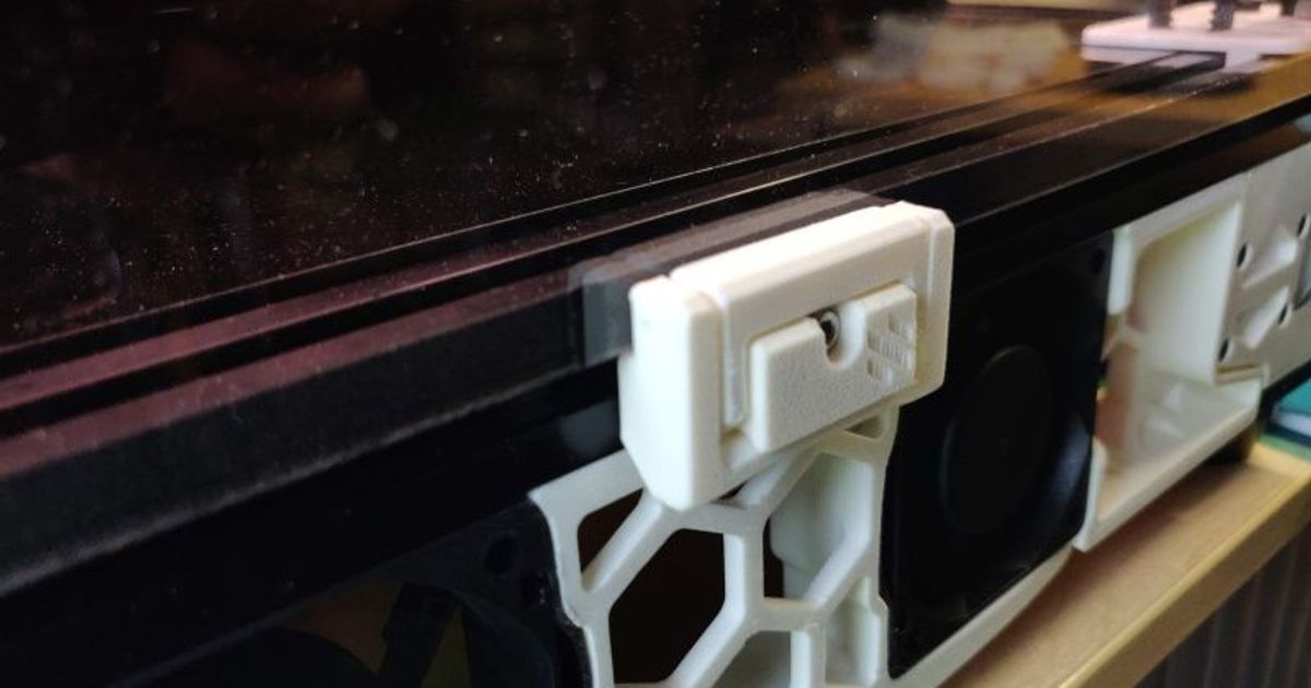 voron 24 filament latch 2020 extrusion richard 3D Models Printers - Upgrades panel 2020extrusion doorlatch 3D print model - Mito3D