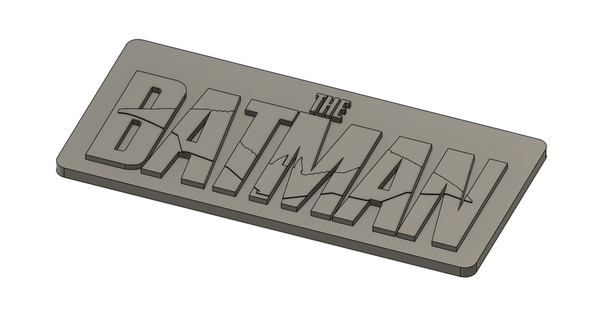 Batman cartello sav25 3D Modelli arte design disegni 3d print model - Mito3D