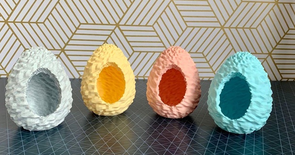 roccioso uovo dajanka3d 3D Modelli arte design disegni 3d print model - Mito3D