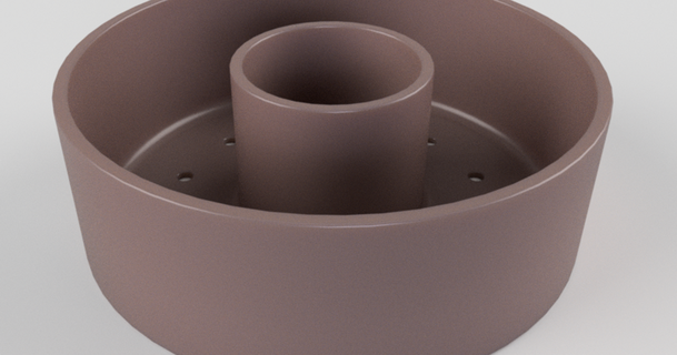 190mm round flower pot hole mcko 3D Models Household Outdoor & Garden garden saucer plants 3d print model - Mito3D