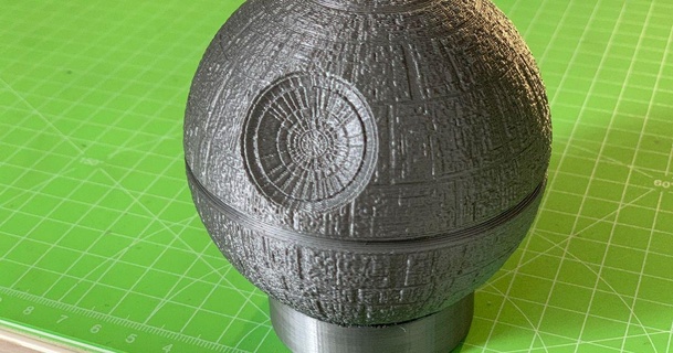 ölüm Yıldızı meney hediye andreas 3D modeller Sanat tasarım heykeller para kutusu 3d print model - Mito3D