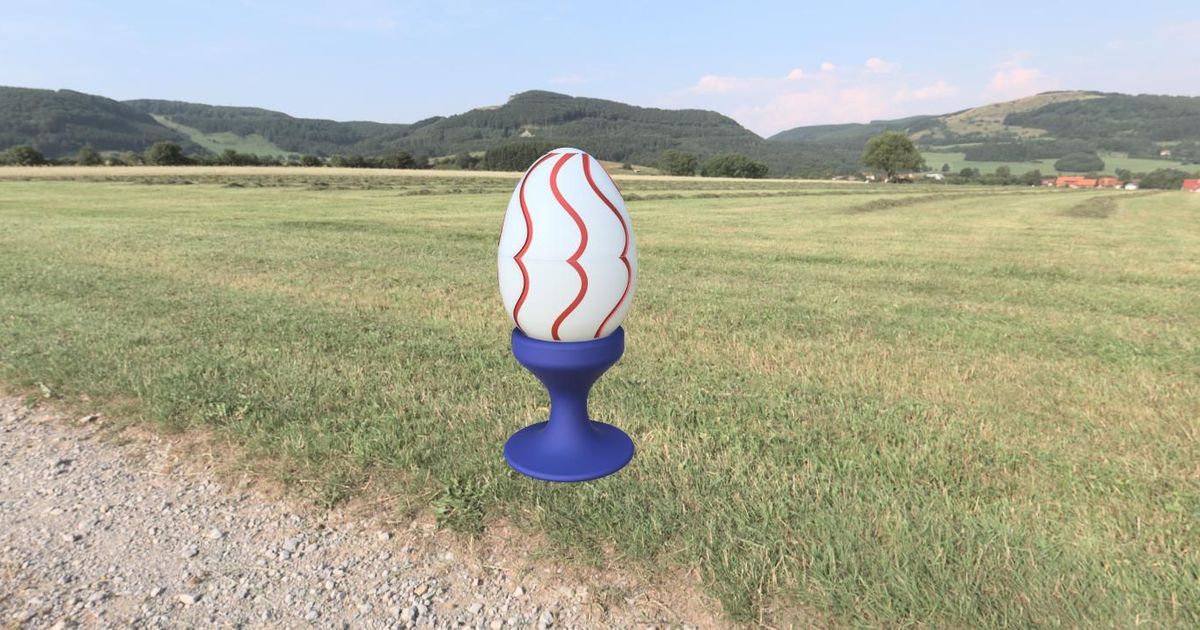 easter eggs storage space - detachable 3d tisk 3D Models Seasonal designs Spring & Easter decoration print model 3D print model - Mito3D