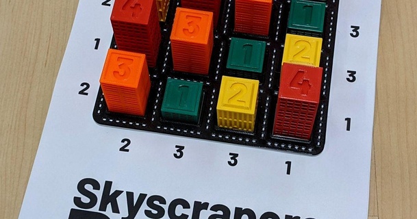 skyscrapers puzzle worstcase 3D Models Toys & Games Puzzles Brain-teasers 3d print model - Mito3D