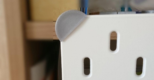 sk dis köşe koruması michalet 3D modeller ev halkı ekipman Skadis Ikeaskadis 3d print model - Mito3D