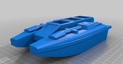 barco anti grav tanque moleiro Mano baixar livre stl modelo printablescom 3d modelos brinquedos jogos veículos legião Starwarslegion 3d print model - Mito3D