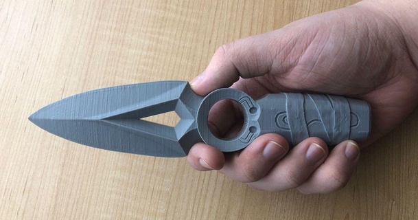 jett's kunai valoroso questionário 3D modelos fantasias acessórios adereços lâmina faca arma fps 3d print model - Mito3D