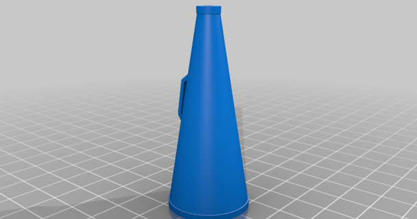 cheerleader megaphone probertson 3D Models Fashion Other Accessories thingiverse 3d print model - Mito3D