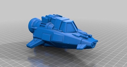 patrol skiff miller bro download free stl model printablescom 3d models toys & games vehicles spaceship starwarslegion 40k 3d print model - Mito3D