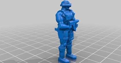 özel smg Miller kanka indir Bedava stl model printablescom 3d modeller oyuncaklar oyunlar aksiyon rakamlar heykeller asker yıldız savaşı zombi 3d print model - Mito3D