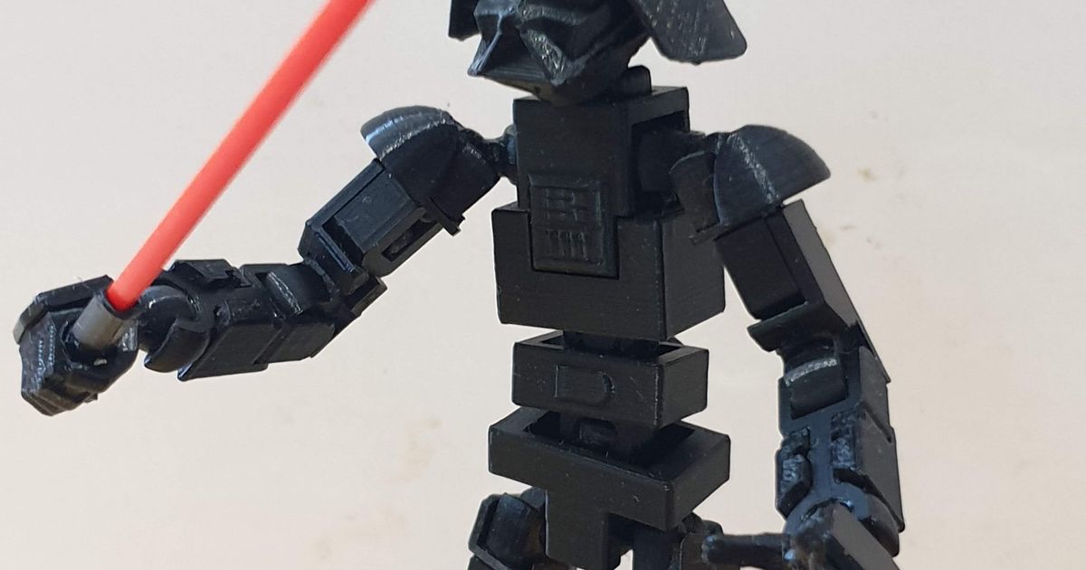 şanslı Vader kopyalar 3D modeller oyuncaklar oyunlar aksiyon rakamlar heykeller Yıldız Savaşları Darthvader darthvaderstarwars lucky13 3D print model - Mito3D