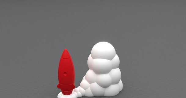 fusée lanceur remix Tomas 3D modèles jouets Jeux Véhicules 3d print model - Mito3D
