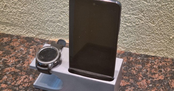 téléphone regarder supporter Alexandre 3D modèles Ménage Bureau smartwatchstand stand montre 3d print model - Mito3D