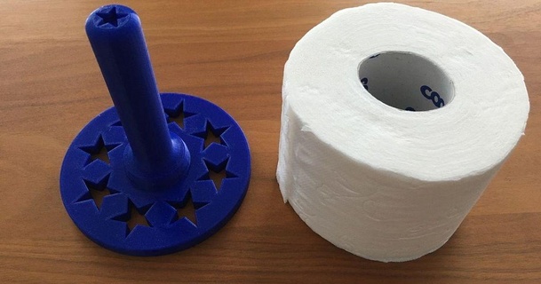 toilet paper holder 3ddruckmarc  3D Models  Household  Bathroom paper toilet toiletpaper toiletpaperholder thingiverse  3d print model - Mito3D