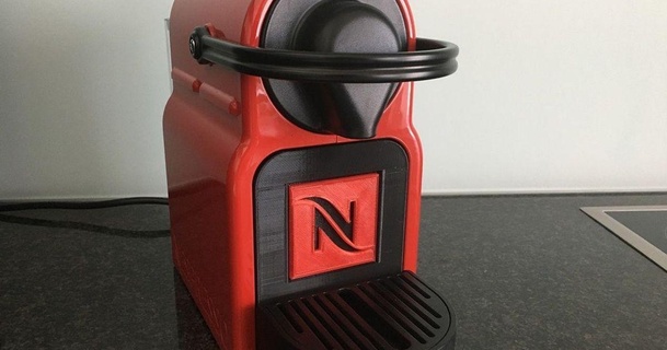 Nespresso Inissia kapsül Kulp destek 3ddruckmarc 3D modeller ev halkı mutfak şeytani nespresso tutacağı tutucu nespressokapsüller 3d print model - Mito3D
