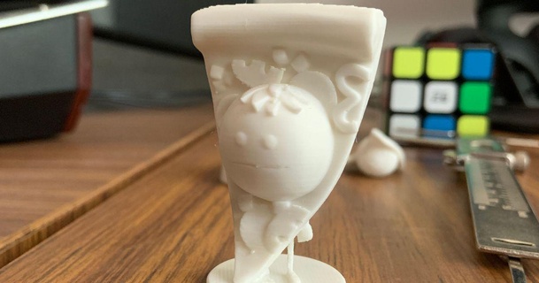 Pizza emoji ppammes 3D Modelli arte design sculture figurina scultura 3d print model - Mito3D