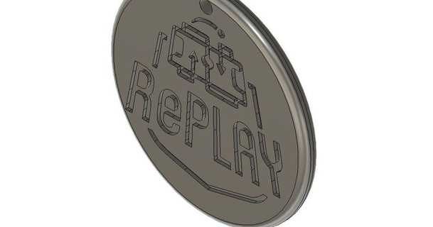replay ornament first lego league ken 3D Models Art & Design 2D Plates Logos thingiverse firstrobotics 3d print model - Mito3D