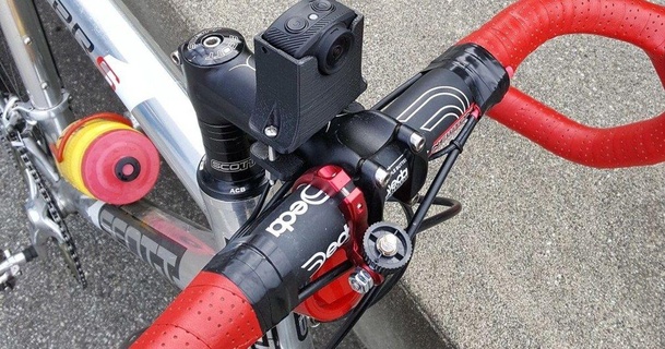 sjcam m20 cámara bicicleta bar montar thm 3D modelos Deportes aire libre thingiverse sjcamm20 3d print model - Mito3D
