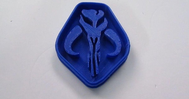 mandalorian logo biscotto taglierina v3 tecnoculebras 3D Modelli domestico cucina Guerre stellari cookiecutter themandalorian tagliabiscotti 3d print model - Mito3D