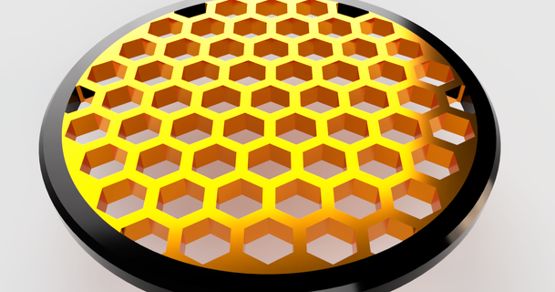 5-inch honey comb coaster themakersworkbench 3D Models Household Kitchen decor fusion360 autodesk 3d print model - Mito3D