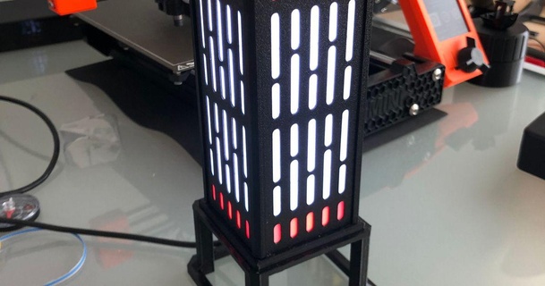 muerte estrella pared panel lámpara oney 3D modelos casa hogar decoración guerra Galaxias escritorio 3d print model - Mito3D