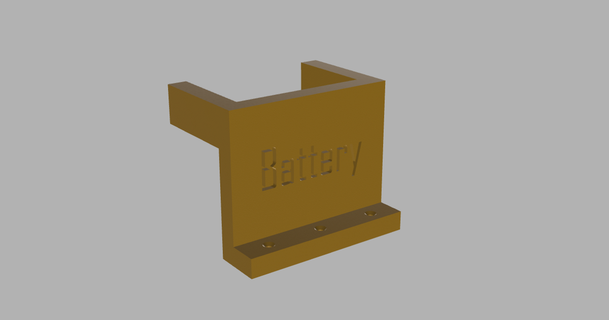6v battery holder wooden surfaces alexander20 3D Models Hobby & Makers Electronics 3d print model - Mito3D