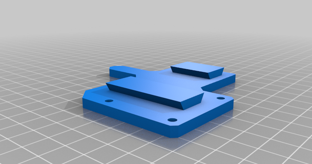 hemera mount ender 5 plus - lower holes wonder bread 3D Models Printers Upgrades thingiverse e3dhemera ender5plus crealityender5plus 3d print model - Mito3D