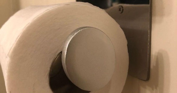 toilet paper holder end cap v2 nem 3D Models Household Bathroom openscad toiletpaper toiletpaperholder thingiverse 3d print model - Mito3D