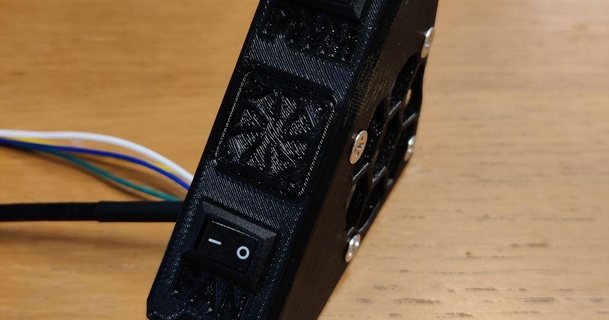 prusa scatola allegato noctua 40mm fan montare lampone raffreddamento gibalaz 3D Modelli stampanti aggiornamenti modulare pannello controllo 3d print model - Mito3D