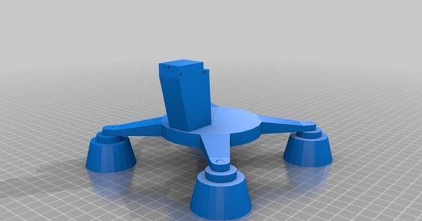 atterrissage Cadre cardan multi rotor rouleau inclinaison Go Pro héros 2 caméra monter 2mars 3D modèles loisir fabricants RC robotique chose universelle 3d print model - Mito3D