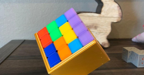 tetris puzzle cubo In piedi jwocustom 3D Modelli giocattoli Giochi Brain teasers 3d print model - Mito3D