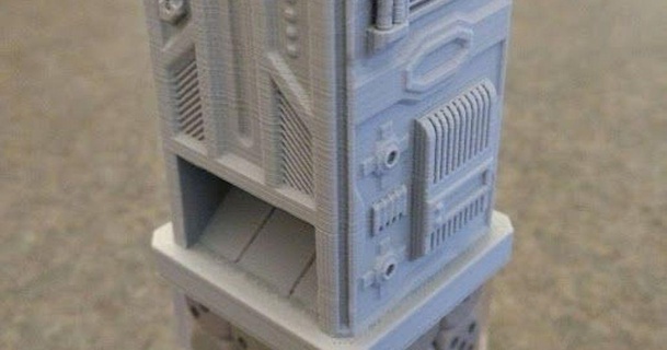 dados base torre puddlefist 3D modelos brinquedos jogos borda 3d print model - Mito3D