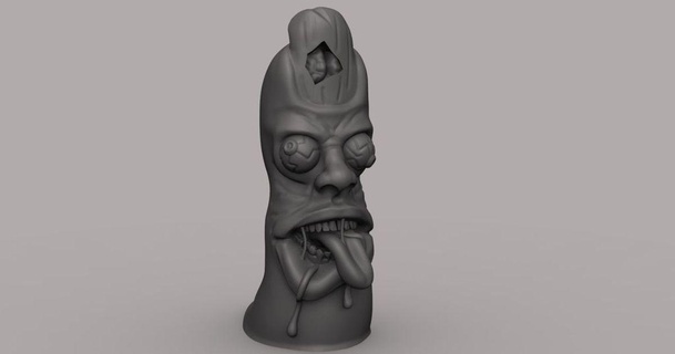 zombie pollice dario sh 3D Modelli arte design sculture Halloween decorazione spaventoso scolpire thingiverse 3d print model - Mito3D
