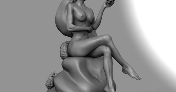 Succubus Dame nsfw Darius sh 3D Modelle Kunst Design Skulpturen Beine Skulptur heiß Frau Füße 3d print model - Mito3D