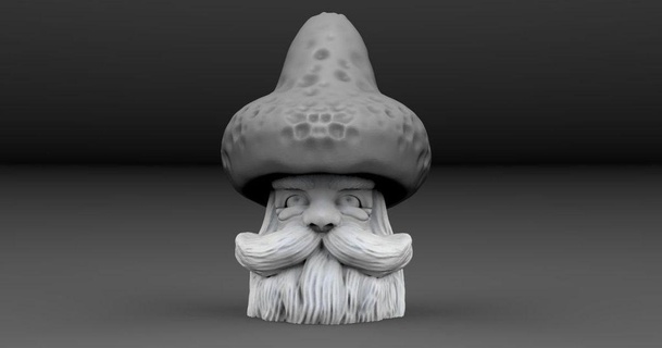 eldershroom darius sh 3D Models Art & Design Sculptures fantasy old mushroom elder thingiverse 3d print model - Mito3D