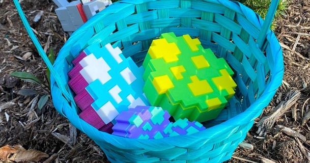 Páscoa desova ovo magnético caixa Jakey 3D modelos casa decoração brinquedo videogames Minecraft 3d print model - Mito3D