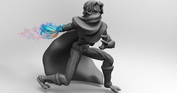 Raziel Darius sh 3D modeller Sanat tasarım heykeller vampir Kane 3d print model - Mito3D