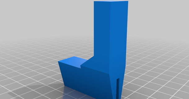 slatwall estante final detener límite 3D modelos casa oficina thingiverse 3d print model - Mito3D