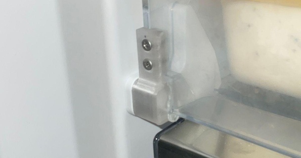 cerniera siemens zer ricambio parte h3dsprint 3D Modelli domestico Casa attrezzature schiudere sparepart congelatore 3d print model - Mito3D