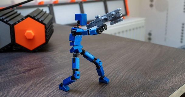 sifi fusil chanceux 13 luftx92 3D modèles jouets Jeux action figures statues figurine lucky13 3d print model - Mito3D