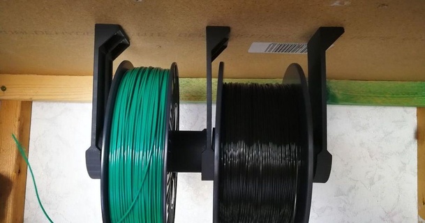 lato positivo filamento titolare supporto chrismettal binary 6 3D Modelli stampanti aggiornamenti porta bobina filamentpool 3dprinter tetto 3d print model - Mito3D