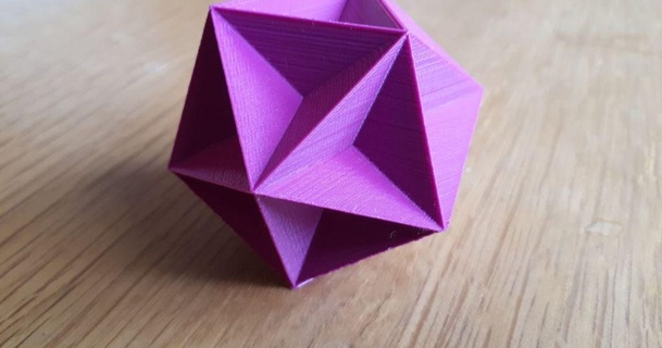 great dodecahedron megaandy 3D Models Art & Design Other Designs shape thingiverse polyhedron maths 3d print model - Mito3D