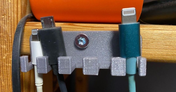 USB câble mur monter zotrax 3D modèles gadgets montage mural usbholder cable 3d print model - Mito3D