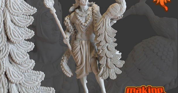 skanda fils Shiva Dieu guerre remix fabrication dieux Inde 3D modèles art conception sculptures 3d print model - Mito3D