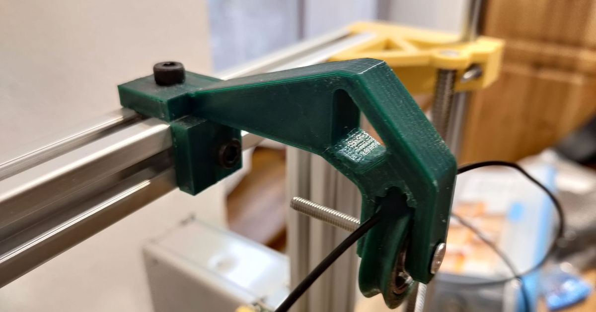 filament guide 2020 bobinovec 3D Models Printers - Upgrades wheel roller 3D print model - Mito3D