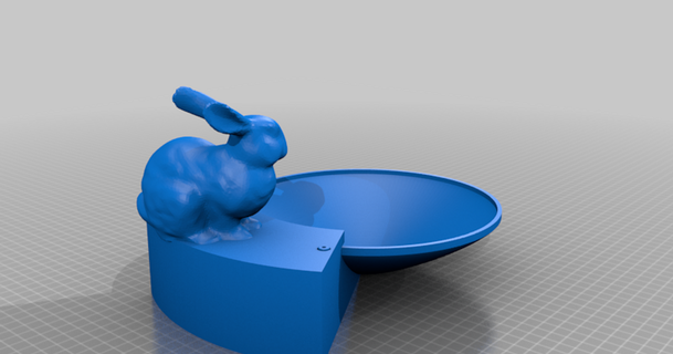 Miniatur Wasser Brunnen Scott gib 3D Modelle Hobby Macher Ideen 3dslash thingiverse Wasserfontäne 3d print model - Mito3D
