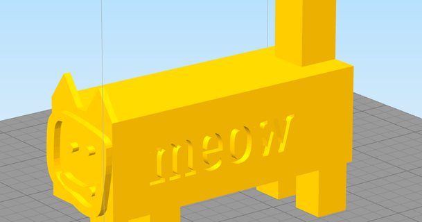 bloquear gato caña azúcar poliláctica 3D modelos mundo escaneos animales 3d print model - Mito3D