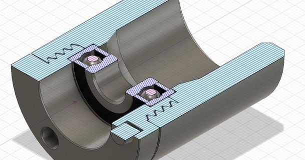 bearing spool core graloth 3D Models Printers Accessories spannerhands spoolholder thingiverse spannerhandsremix 3d print model - Mito3D