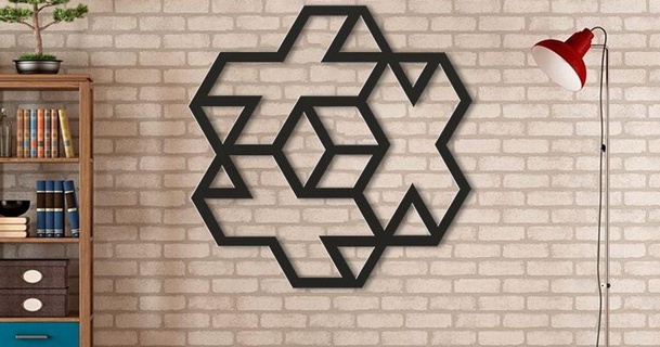 geometry mishkin2 3D Models Art & Design Wall-mounted 3d print model - Mito3D