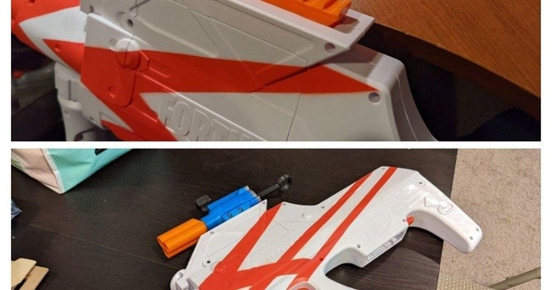 fortnite b-ar picatinny top rail galaxycr8r 3D Models Hobby & Makers Other Ideas nerf thingiverse nerfmod 3d print model - Mito3D