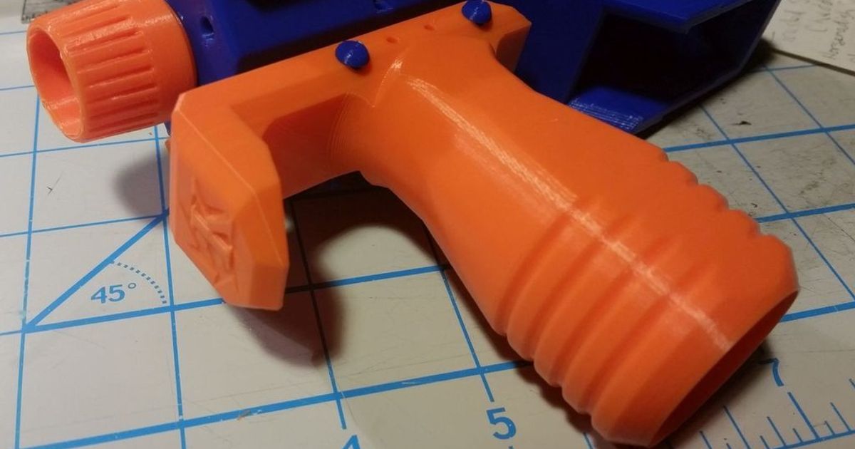 5k vertical grip picatinny rails galaxycr8r 3D Models Sports & Outdoor Other nerf airsoft thingiverse 3D print model - Mito3D